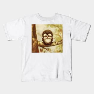 Sad baby owl Kids T-Shirt